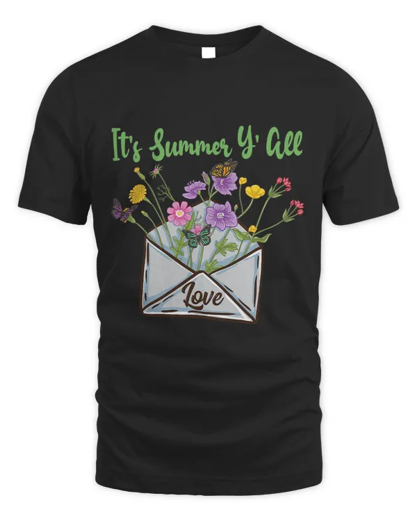 Its Summer Yall Cute Summer Boho Envelope Wildflowers