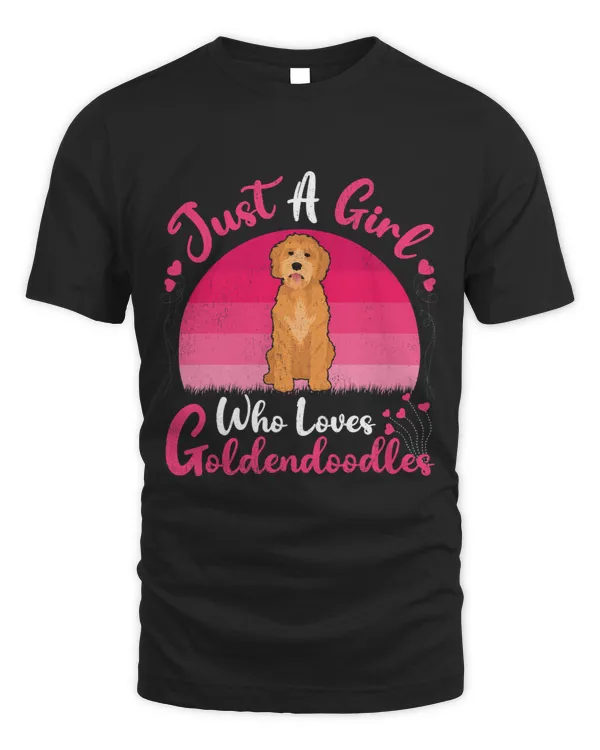 Dog Goldendoodle Vintage Dog Lover Just A Girl Who Loves Goldendoodles