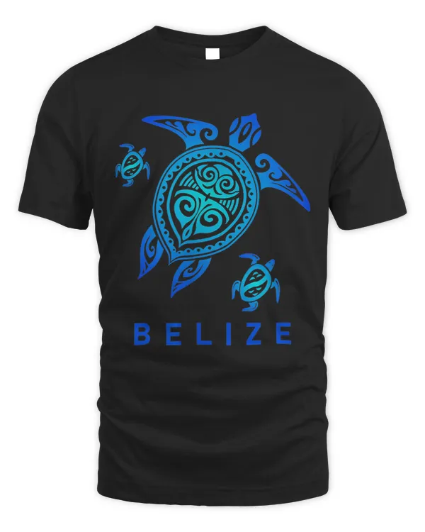 Belize 2Sea Blue Tribal Turtle