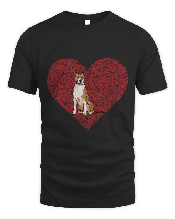 Dog Staffordshire Terrier Valentines Day Dog Love Fingerprint