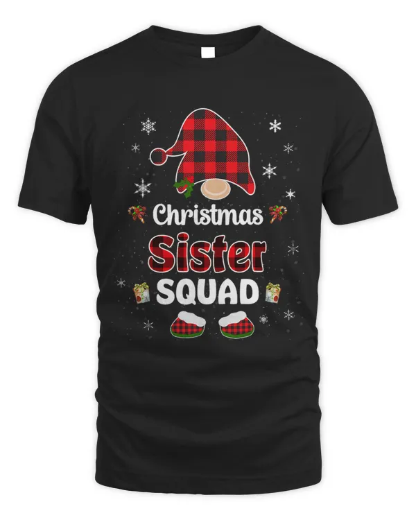 Christmas Sister squad family group matching red plaid