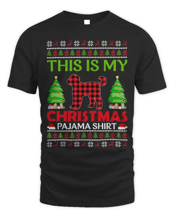 Dog Goldendoodle This is My Goldendoodle Dog Xmas Pj Ugly Sweater Christmas