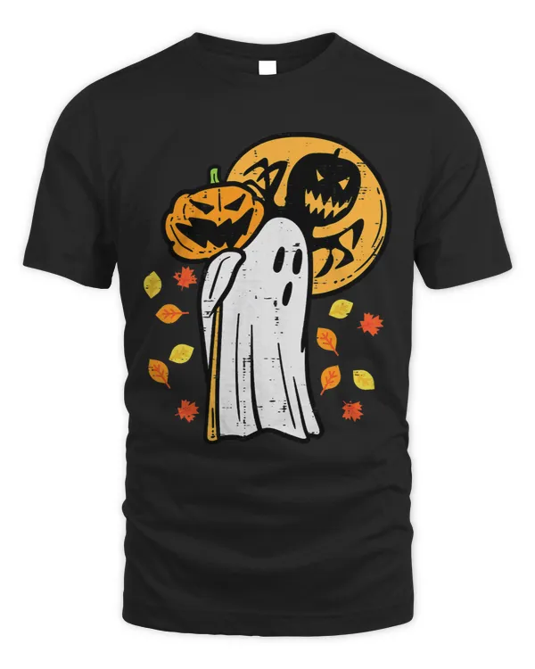 Ghost Pumpkin Moon Fall Halloween Costume Men Women Kids