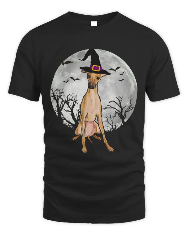 Dog Grayhound Scary Italian Greyhound Dog Witch Hat Halloween