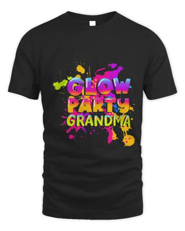 Glow Party Paint Effect 80s Costume for Grandma