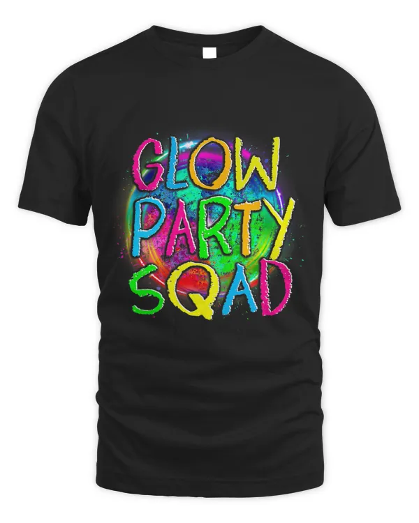 Glow Party Squad Paint Splatter Effect Glow Party