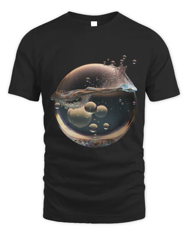 Graphic 3d looking futuristic water drop design
