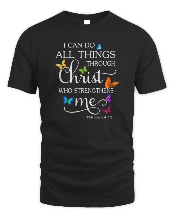 I Can Do All Things Through Christ Butterfly Art - Religious