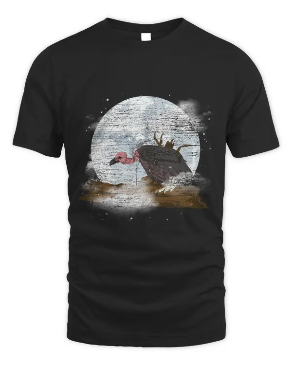 Full Moon Ruppels Griffon Moonlight Scavenger Bird Vulture
