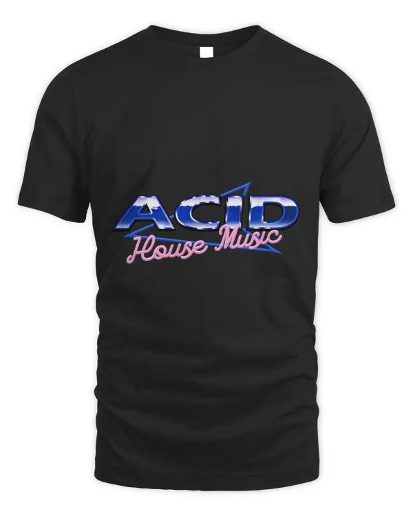Acid House Music Techno Raver DJ Rave EDM Festival Retro