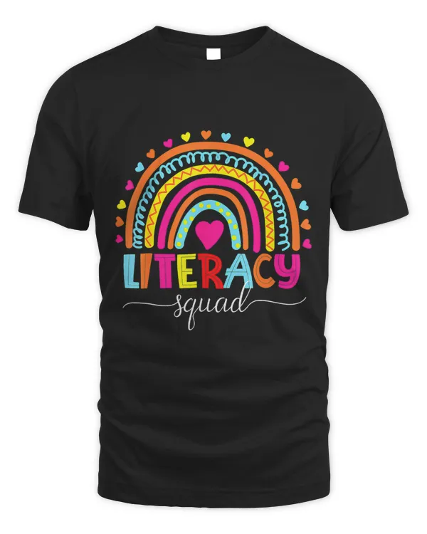 Book Reading Literacy Squad Reading Teacher Rainbow Back To School