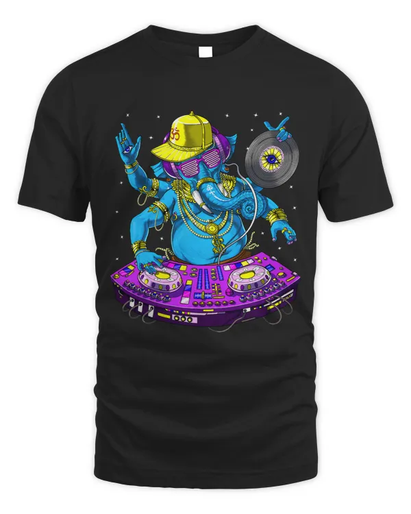 Ganesha Psychedelic DJ Psytrance Techno Music EDM Hindu God