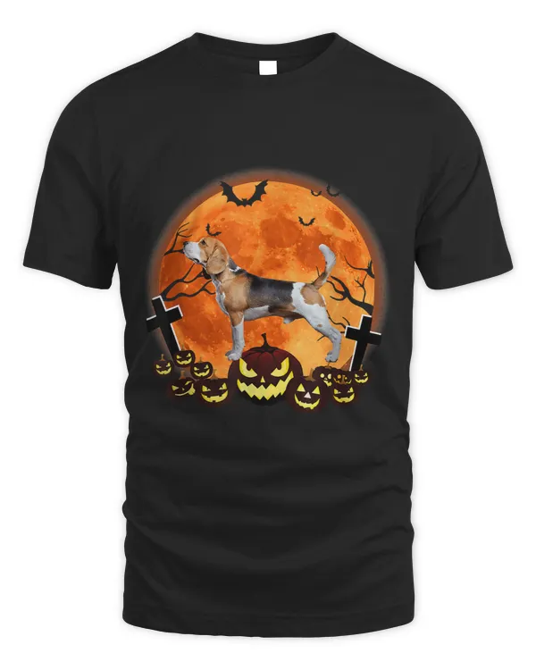 Beagles Dog Lover Moon Scary Halloween Pumpkin 66