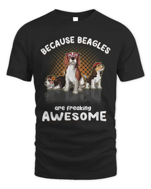 Because Beagles Are Freaking Awesome Bandana Dog Lover Gift