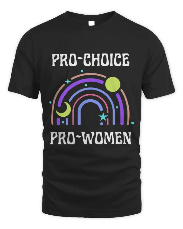 Pro Choice Pro Women Rainbow Moon Cute Stars Feminism
