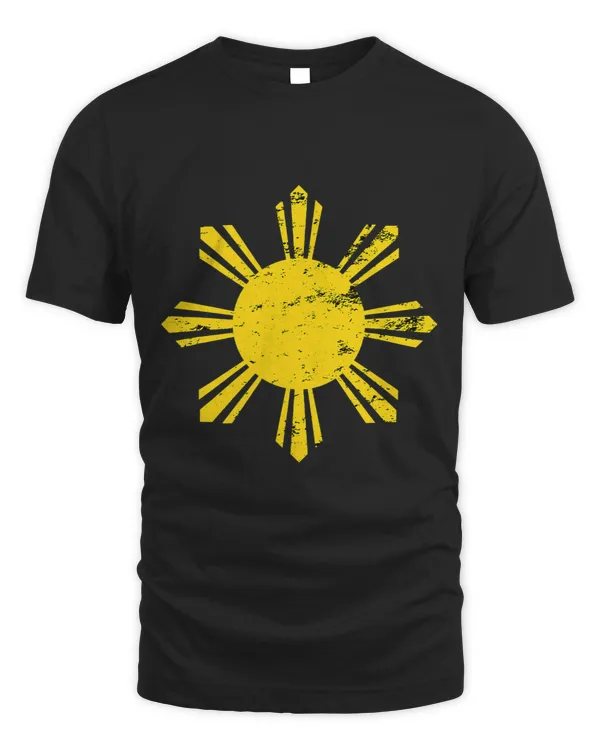 Philippines Flag Sun Filipino Pinoy Distressed Grunge
