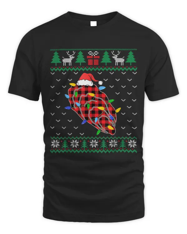 Oyster Christmas Tree Lights Decoration Xmas Sweater Ugly