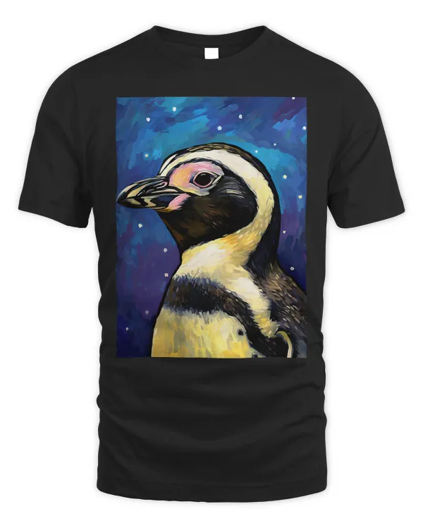 Magellanic Penguin Starry Night Painting Men Women Kids