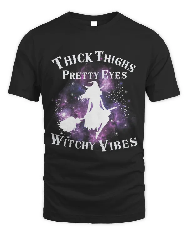 Thick Thighs Pretty Eyes Witch Vibes Mystical Moon Aesthetic