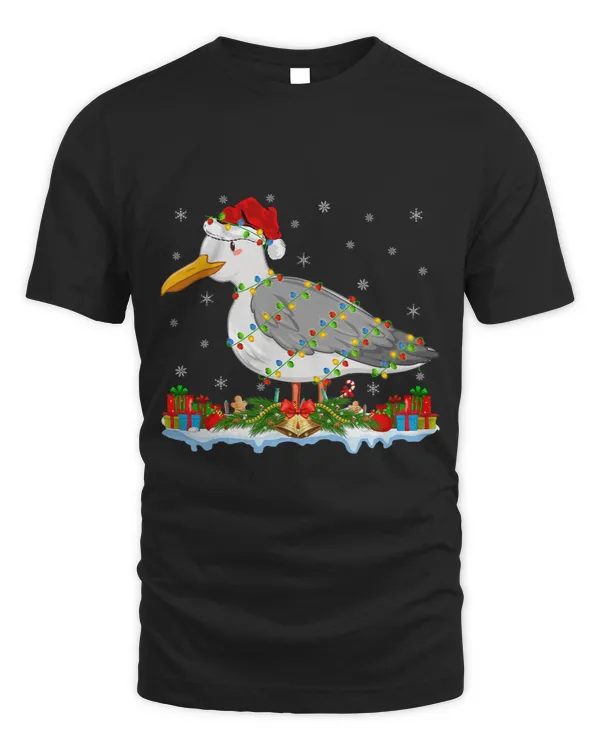 Seagull Bird Xmas Lighting Santa Seagull Christmas