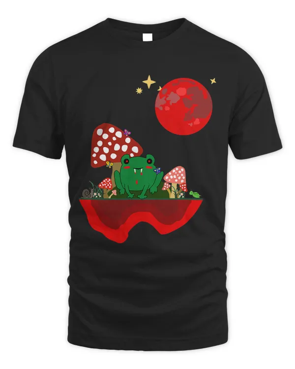 Red Blood Moon Boo Cottagecore Halloween Vampire Frog22