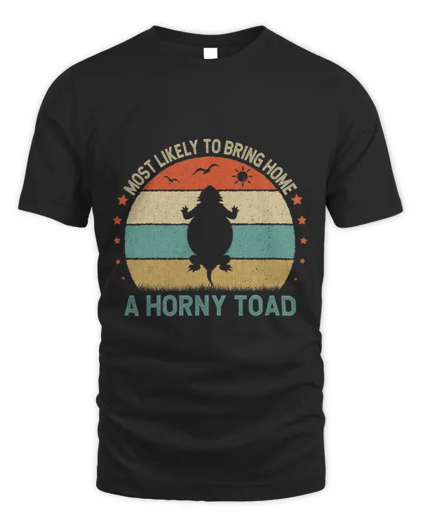 Funny Quote Bring Home A Horny Toad Vintage Sunset