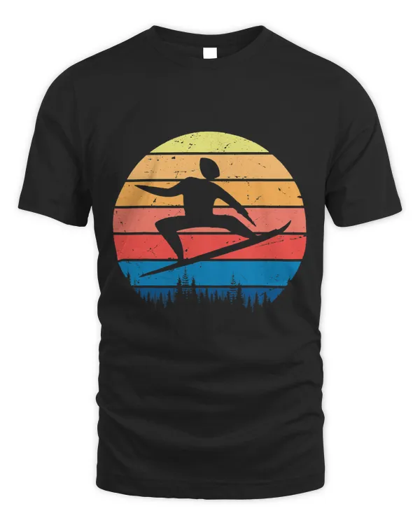 Skiing Ski Vintage Sunset Snowboarding Winter Sports Fans Snowboarders