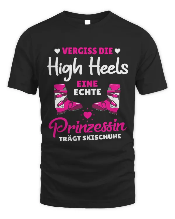 Skiing Ski Womens A real princess wears ski boots skiing