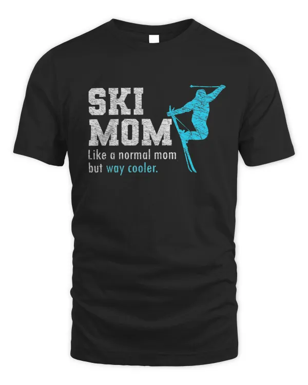 Skiing Ski Womens Funny Ski Mom Wintersport Skier Mommy Cool Skiing Mom