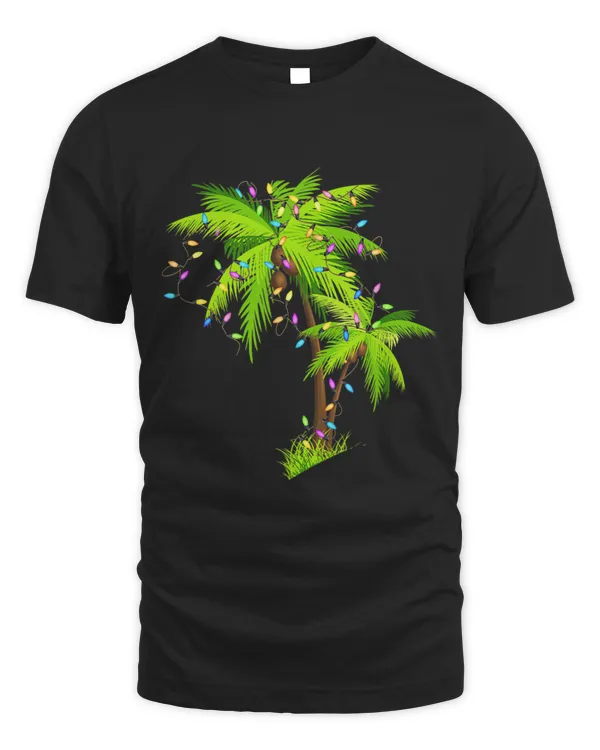 Palm Tree Beach Funny Tropical Xmas Christmas Lights