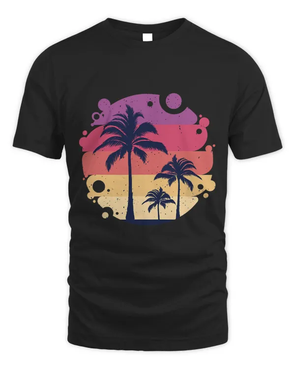 Palm Tree Summer Top Vacation Hanging in the Sun island