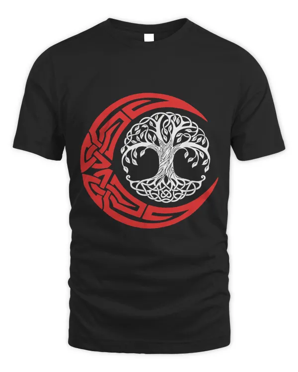 Red Moon Wiccan Celtic Knots Tree Of Life Viking Oracle