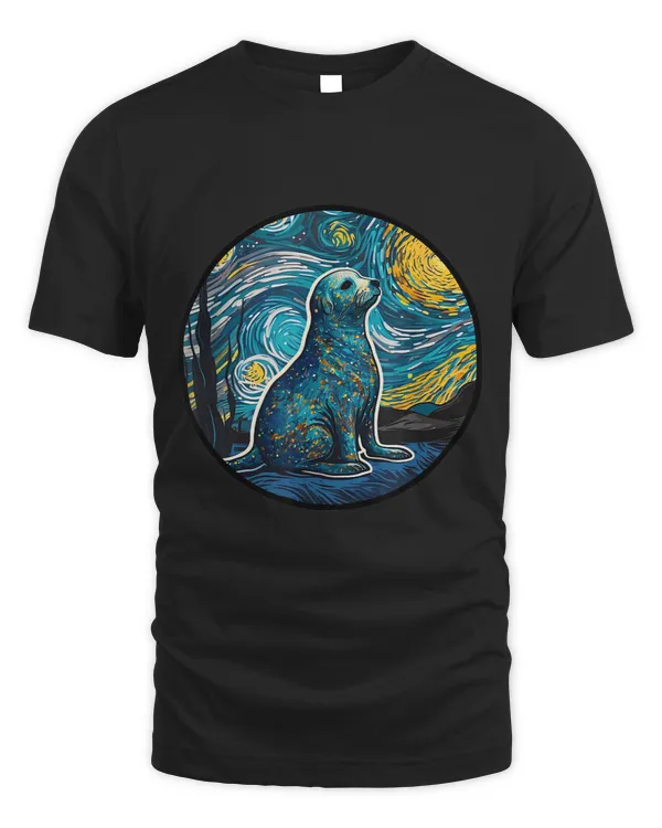 Seal in Starry Night Painting Men Women Kids