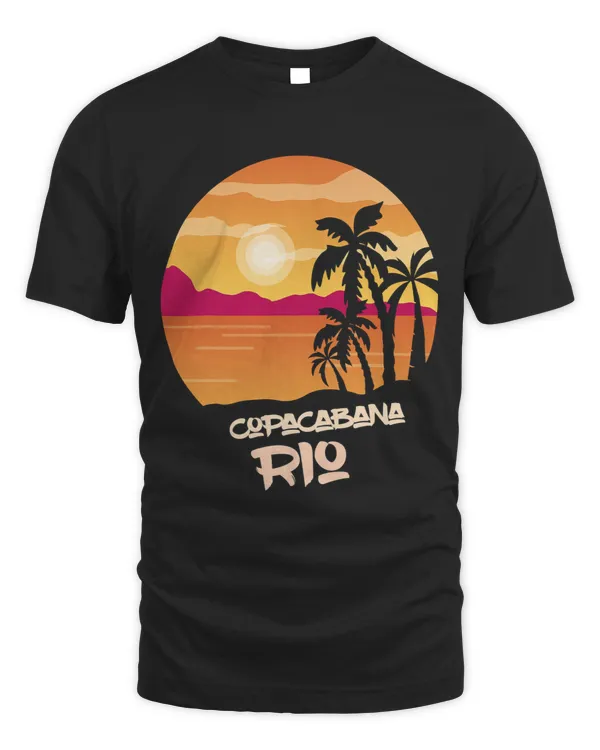 Surf Life Vacation Copacabana Rio Palm tree Surfing Beach Ocean