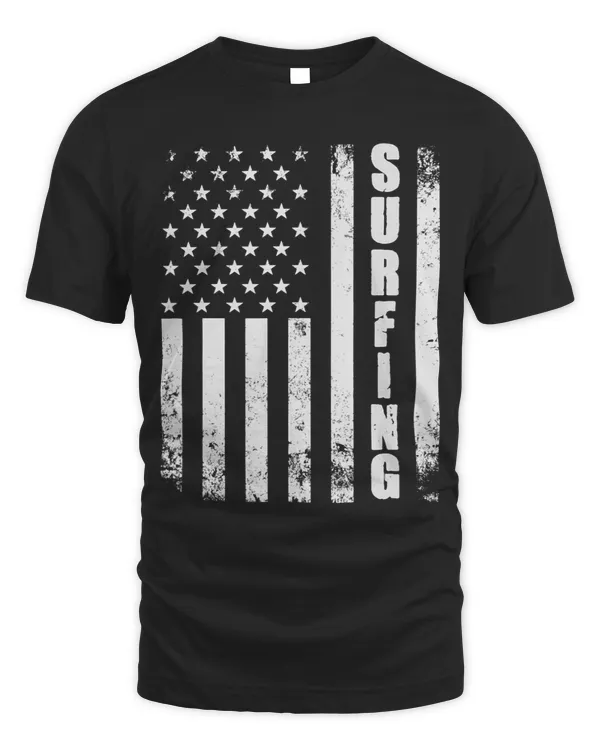 Surf Life USA Watersport Patriotic Surfboarding American Flag