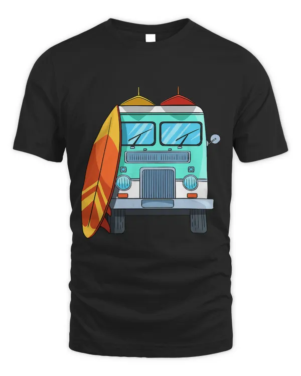 Surf Life Van Surfboard Palm Trees Surfing Surfer Waves Summer