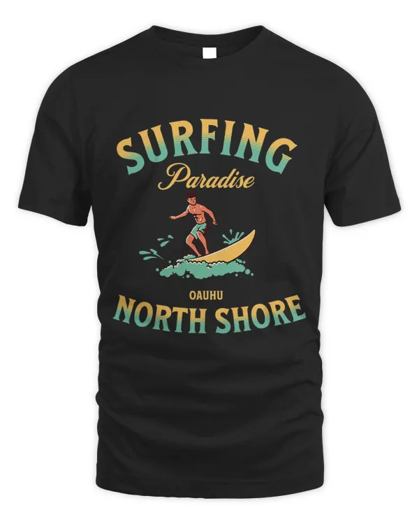 Surf Life Vintage North Shore Hawaii Surfing Retro Beach Surf Wear