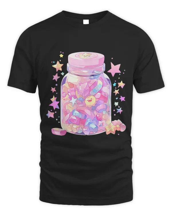 PinkFluffDesigns Pastel Rainbow Kawaii Cute Jar of Happiness
