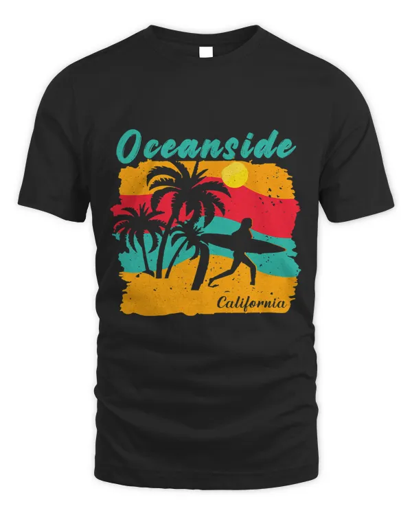 Surf Life Vintage Sunset Beach Surfing Oceanside California