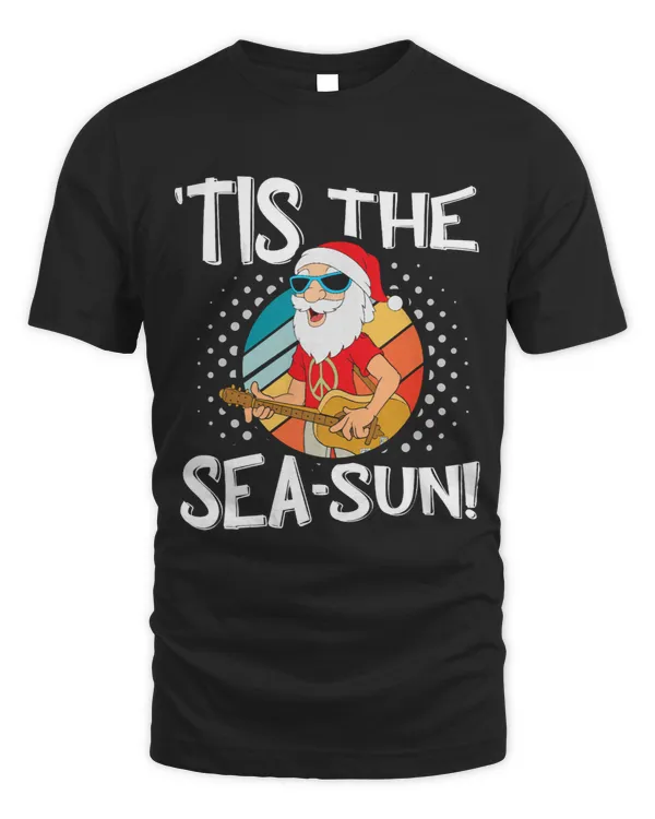 Tis the SeaSun funny santa tropical for Sommer Christmas
