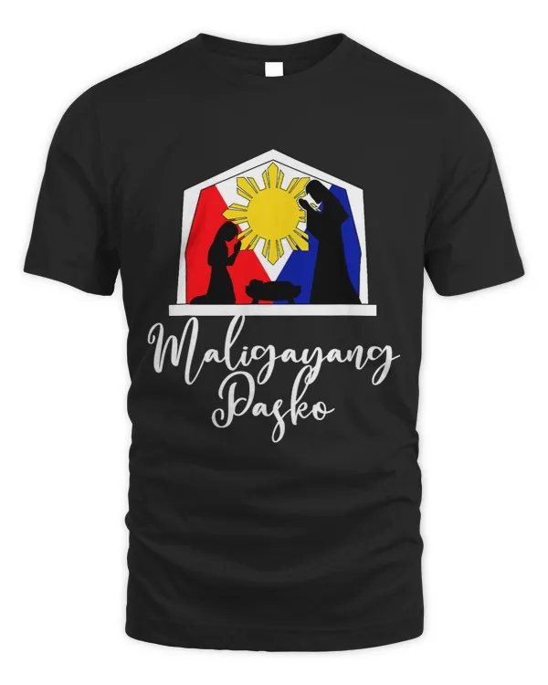 Pinoy Filipino Philippine Flag Sun Christmas Nativity Manger