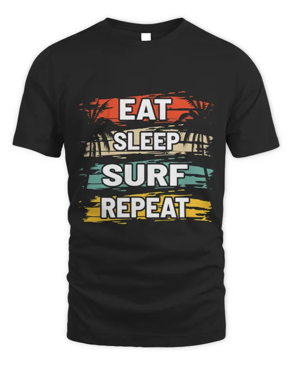 Surf Life Vintage Surfer Retro Surfing Beach Summer Vacation Aloha 5
