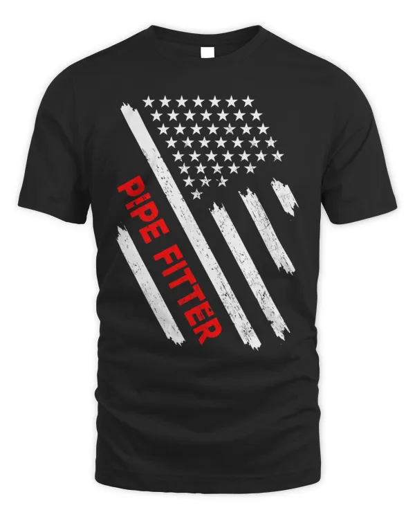 Pipe Fitter American Flag USA Pipefitter Welders Gift
