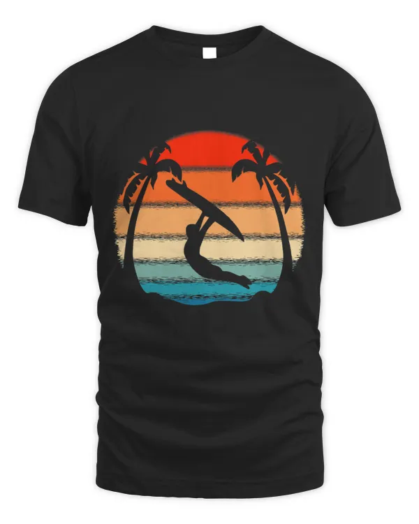 Surf Life Vintage Surfing Men women Retro Surfer Sunset Surf Beach