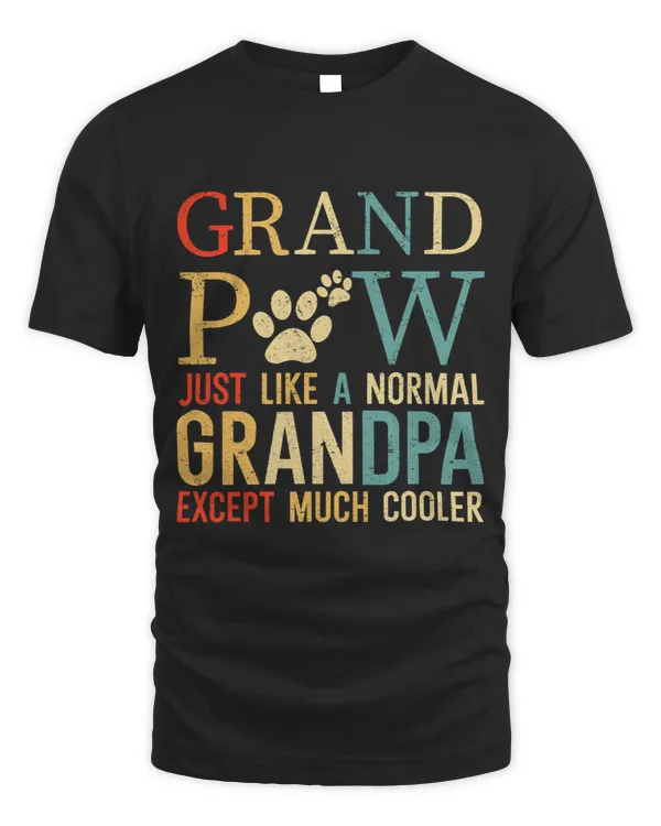 Mens Grandpaw Dog Best Dog lover paw Papaw like regular grandpa