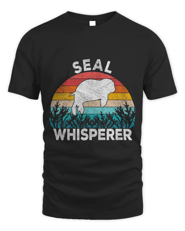 Seal Whisperer Seal Lover Funny Seal Quote Retro