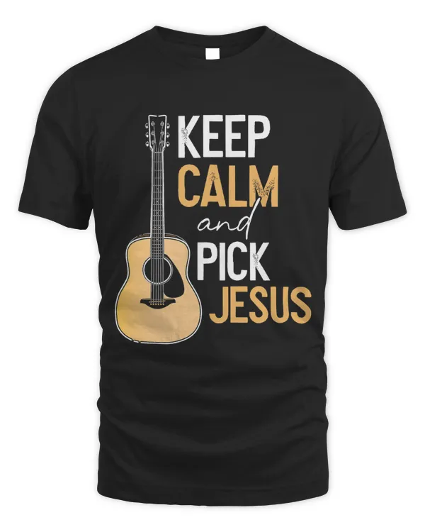 Guitarist Pick Jesus Christian Bass Guitar Player Musician T Shirt Guitar