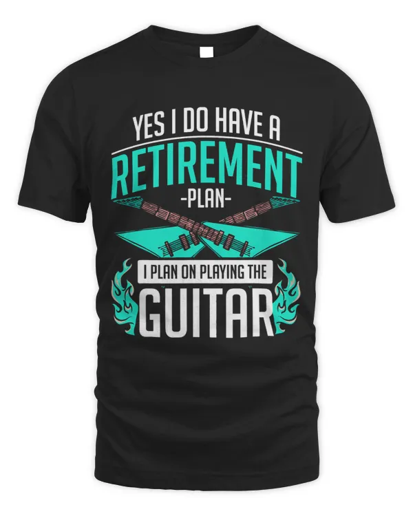 Guitarist Retired Retirement Plan Gift Music Guitar