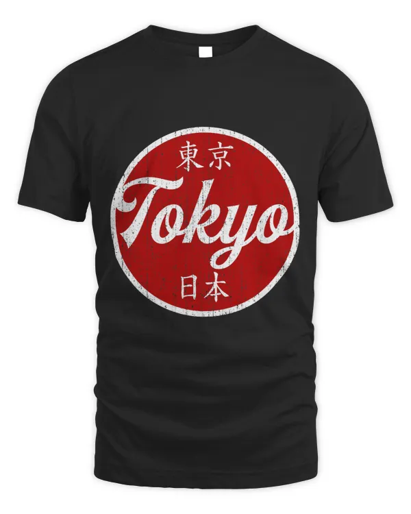 TOKYO Vintage Red Sun Kanji Japan Tokyo