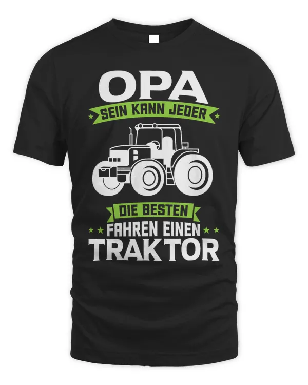 Tractor driving Grandpa Farmer Tractor Driver